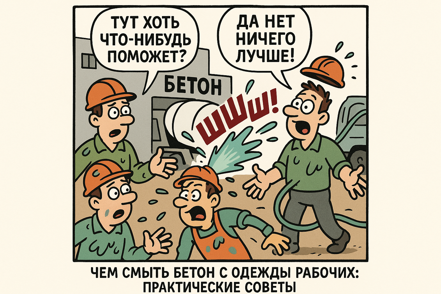 Методы удаления цемента с рабочей одежды, включающие советы по использованию различных средств и инструментов.