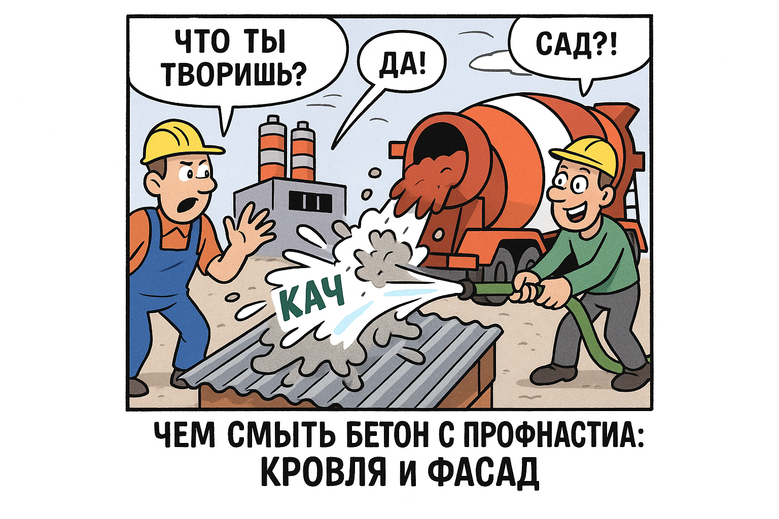 Способы удаления бетона с профнастила, включая эффективные инструменты и методы уборки для кровли и фасада.